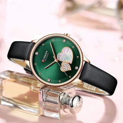Top Brand new CURREN 9077 Watches for Women Luxury Quartz Wristwatch with Leather Straps Elegant Fashion Female Clock 2026