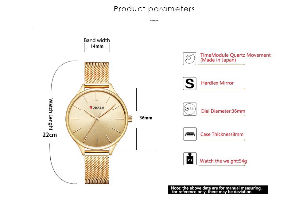 Curren 9024 Hot Sale Luxury Quartz Watch Stainless Steel Strap Ladies Fashion Simple Women Minimalist Watch