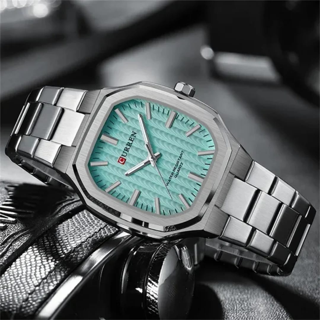 CURREN 8458 Stainless Steel Watches for Mens Creative Fashion Luminous Dial  Clock Male Casual Wristwatches