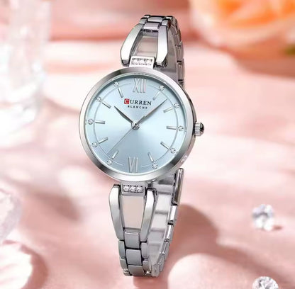 CURREN 9092 Luxury Women's Watches Elegant Fashion Gold Stainless Steel Waterproof Original Female Quartz Wrist Watch