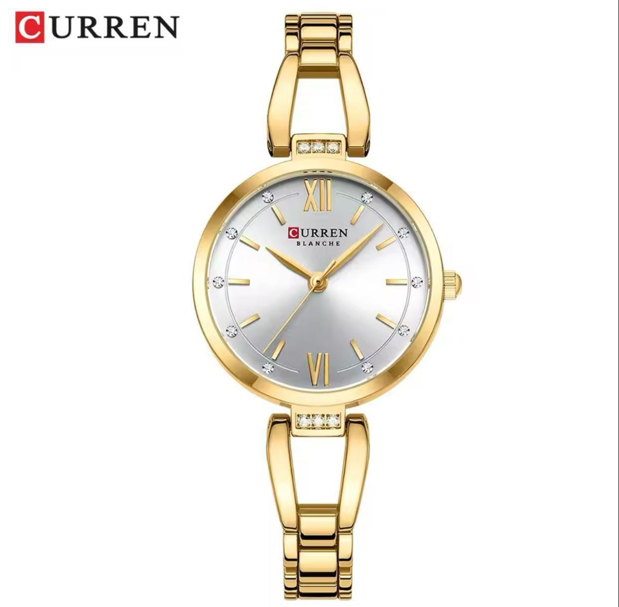 CURREN 9092 Luxury Women's Watches Elegant Fashion Gold Stainless Steel Waterproof Original Female Quartz Wrist Watch