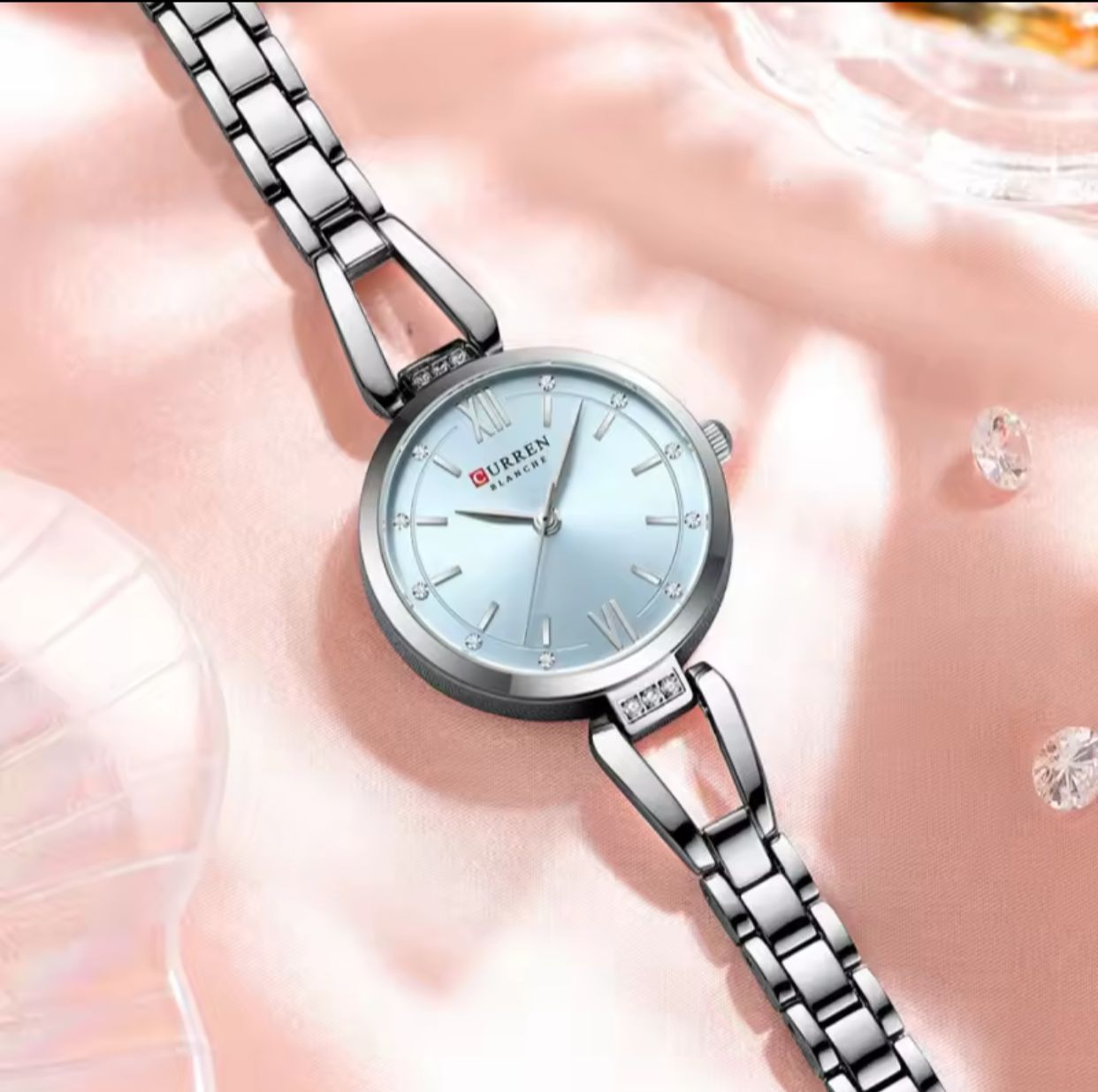 CURREN 9092 Luxury Women's Watches Elegant Fashion Gold Stainless Steel Waterproof Original Female Quartz Wrist Watch