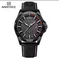 NAVIFORCE 8023 Male Wrist Watches Sports Anti-shock Waterproof Leather Strap Men Fashion Watch