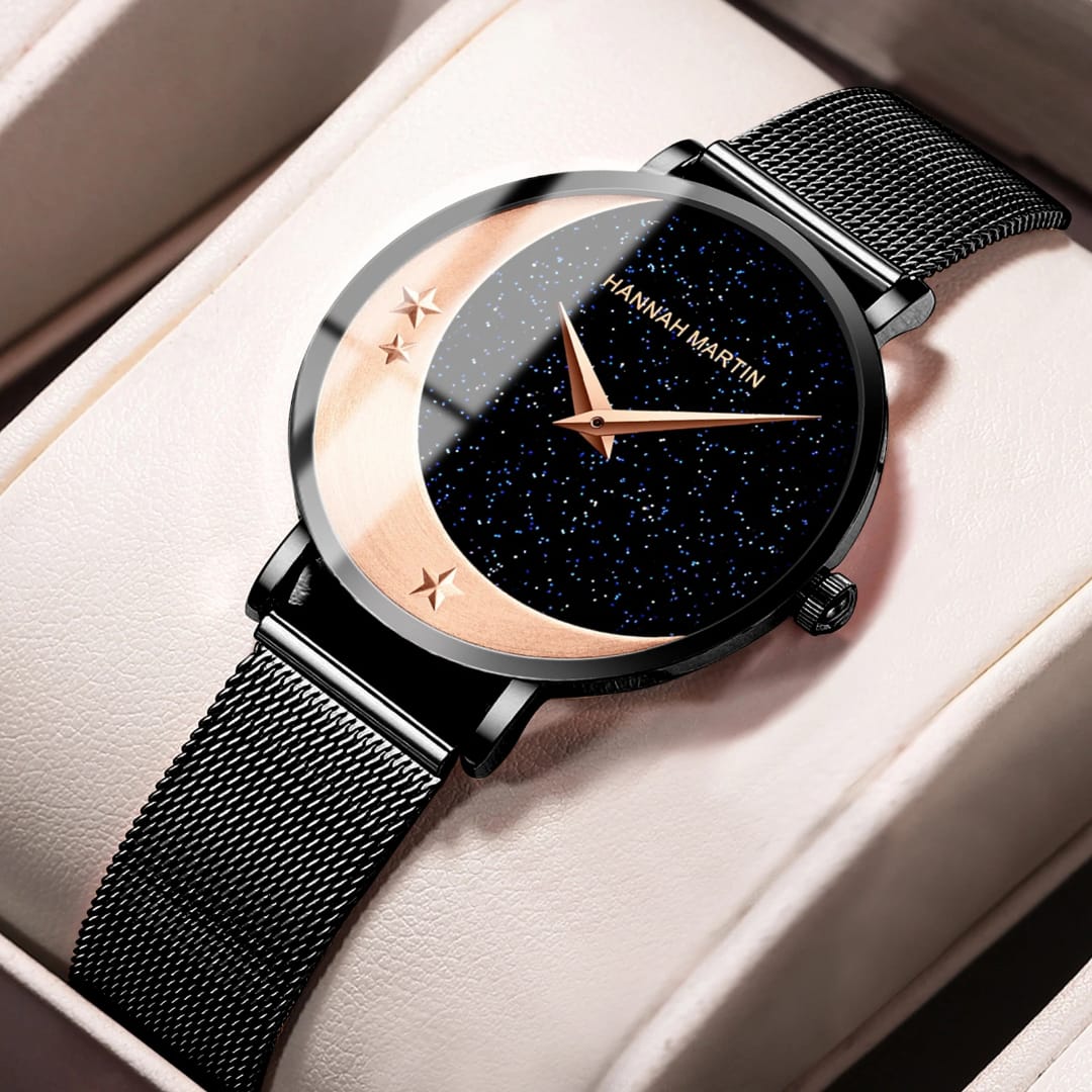 Hannah Martin HM-1334 Watches Factory Stainless Steel Mesh Strap Unique Dial Analog Lady Watch 3BAR Waterproof Quartz Watches