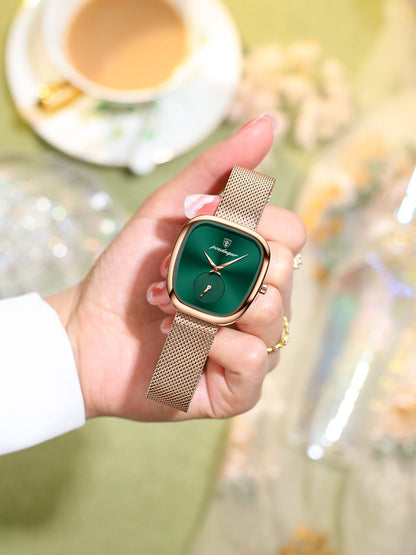 POEDAGAR 783 Waterproof Simple Luminous Hands Watches Leisure Charm Ladies Irregular Shape Dial Fashion Wristwatch for Women's