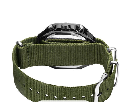 MEGIR 2217 Sport Orange Silicone Strap Quartz Watch Men Fashion Luminous Tonneau Dial Chronograph Wristwatch with Date