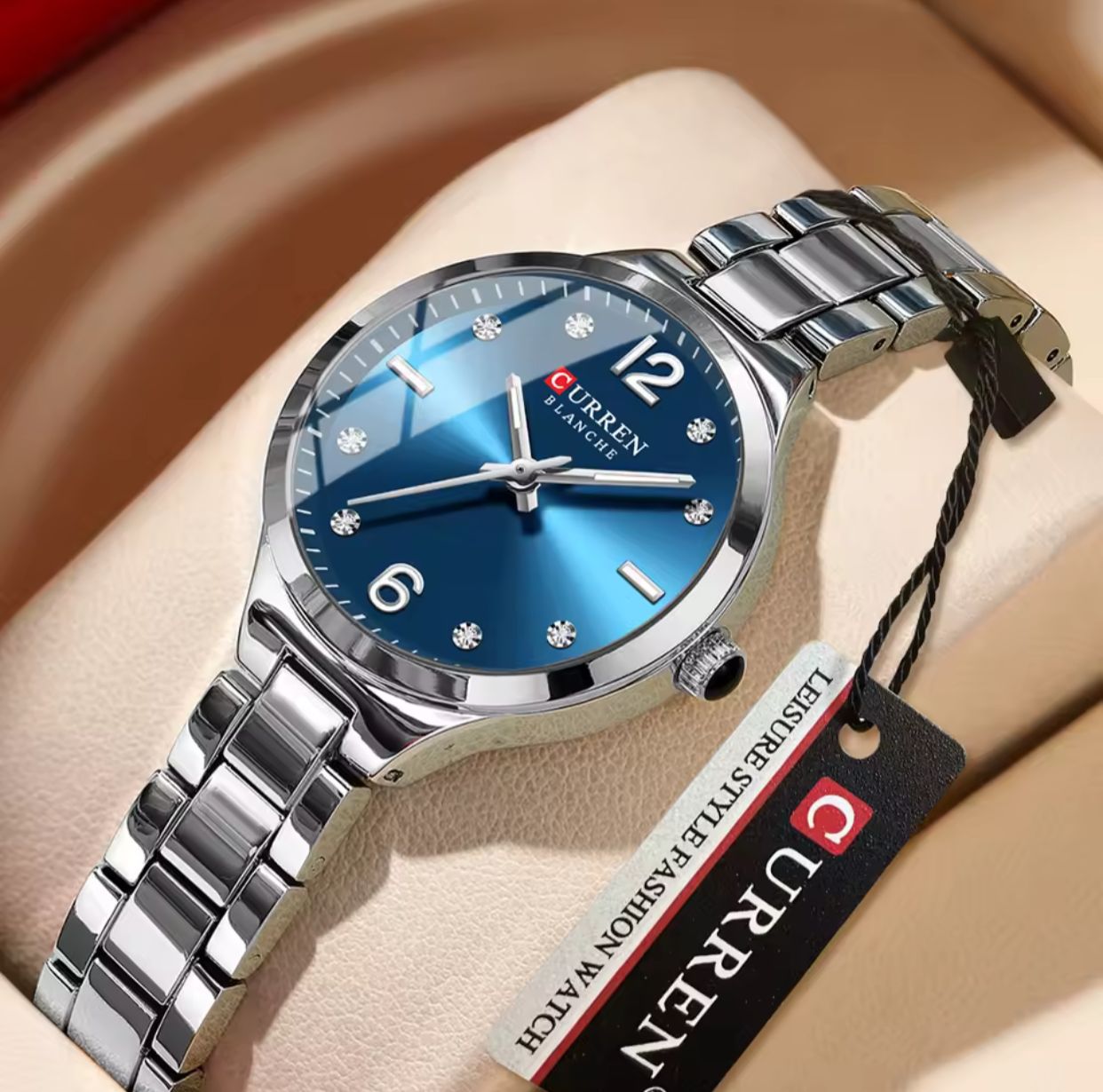 CURREN 9105 Luxury Women Bracelet Quartz Watches for Ladies Stainless Steel Girls Sports Dress Wrist Watch Clock