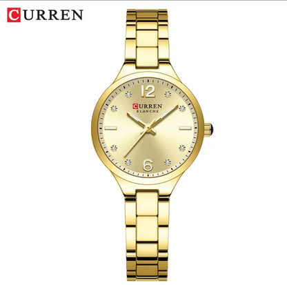 CURREN 9105 Luxury Women Bracelet Quartz Watches for Ladies Stainless Steel Girls Sports Dress Wrist Watch Clock