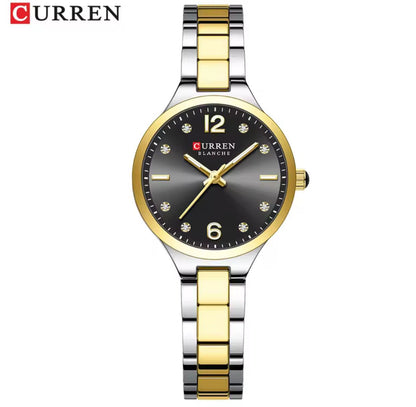CURREN 9105 Luxury Women Bracelet Quartz Watches for Ladies Stainless Steel Girls Sports Dress Wrist Watch Clock