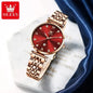 OLEVS 5866 Beatiful Dress Fashion Women Quartz Wristwatch Water Resistant Feature Analog Watch for Women Girl