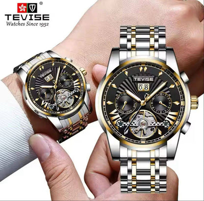 TEVISE 9005F Tourbillon Watch for Men Hollowed Out Luxury Watch Men's Mechanical Watches Automatic