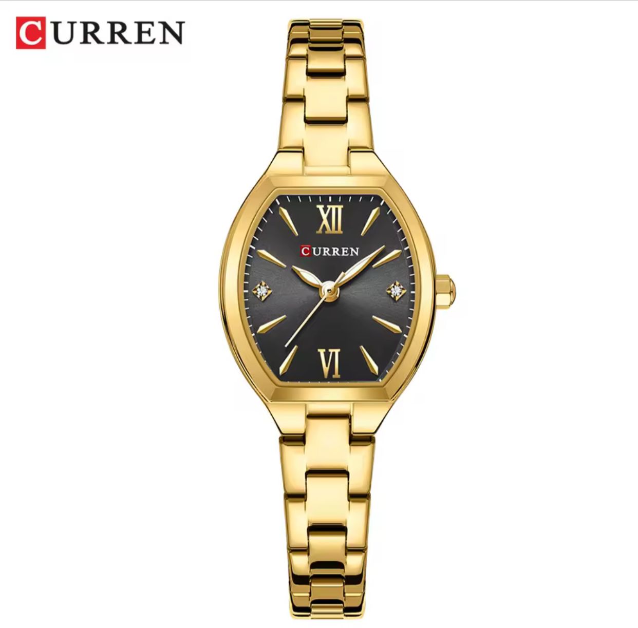 Curren 9112 Women Quartz Stainless Steel Dress Bracelet Wristwatches Ladies