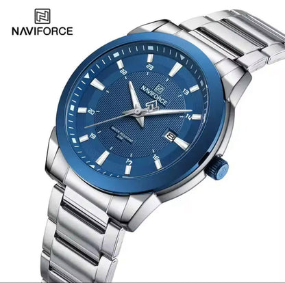 New NAVIFORCE 8029 Men's Watches Fashion Quartz Watch for Man Waterproof Stainless Steel Wristwatch