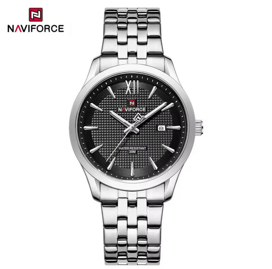 NAVIFORCE 9255 Luxury Men's Watch Waterproof Stainless Steel Quartz Watch Luminous Sports Calendar Watches for Men