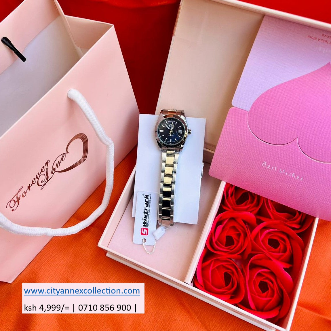 Swis Track Ladys Watch Valentine Package