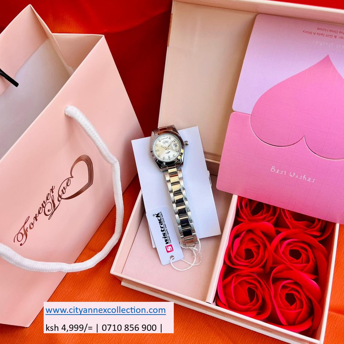 Swis Track Ladys Watch Valentine Package