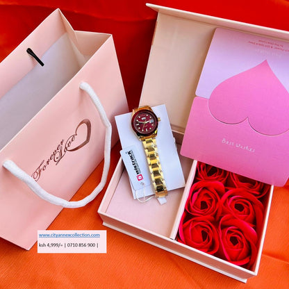 Swis Track Ladys Watch Valentine Package