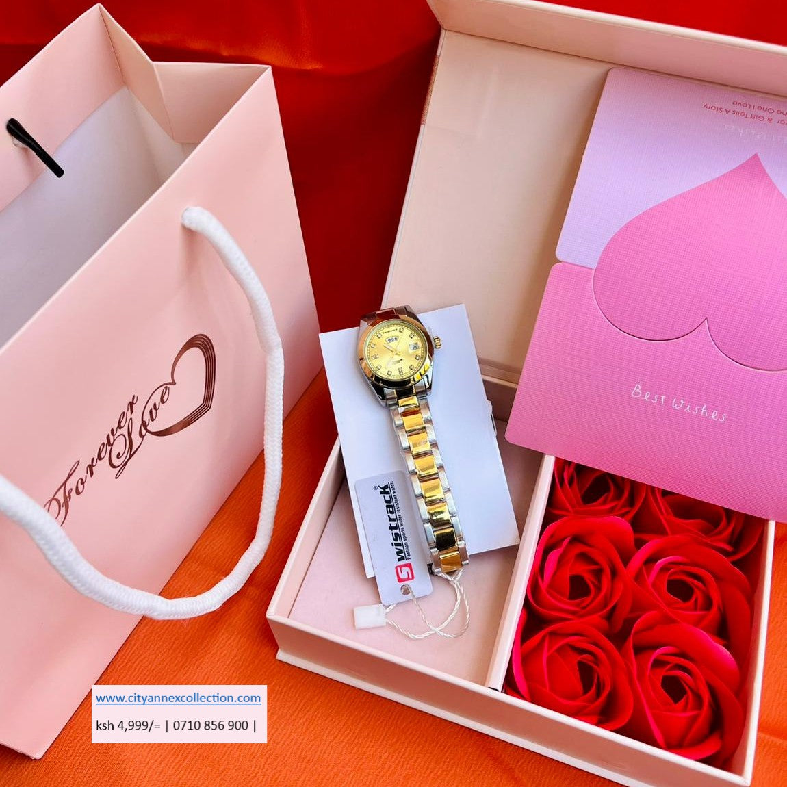 Swis Track Ladys Watch Valentine Package