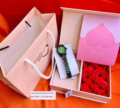 Swis Track Ladys Watch Valentine Package