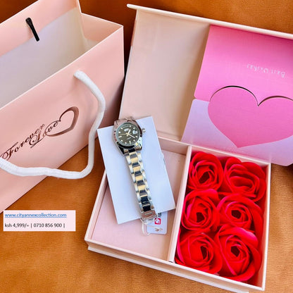 Swis Track Ladys Watch Valentine Package