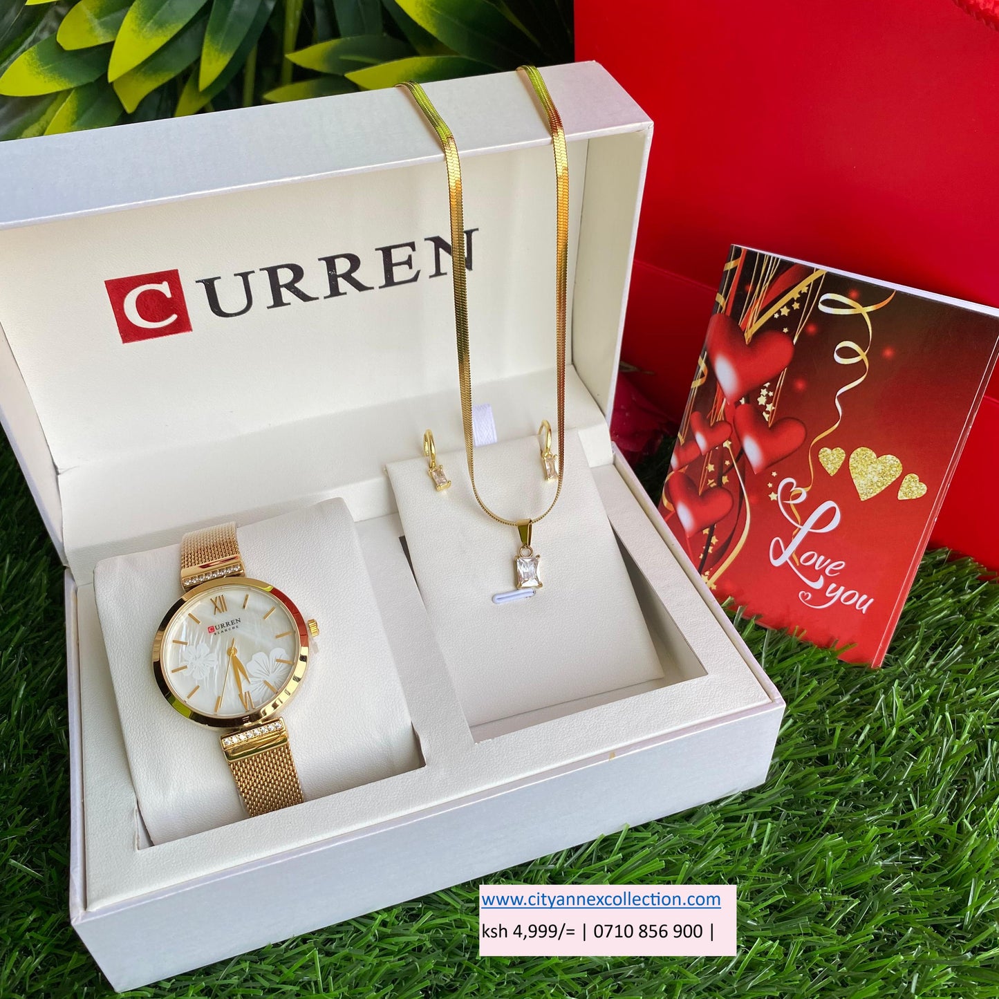 CURREN 3 in 1 VALENTINES GIFT SET