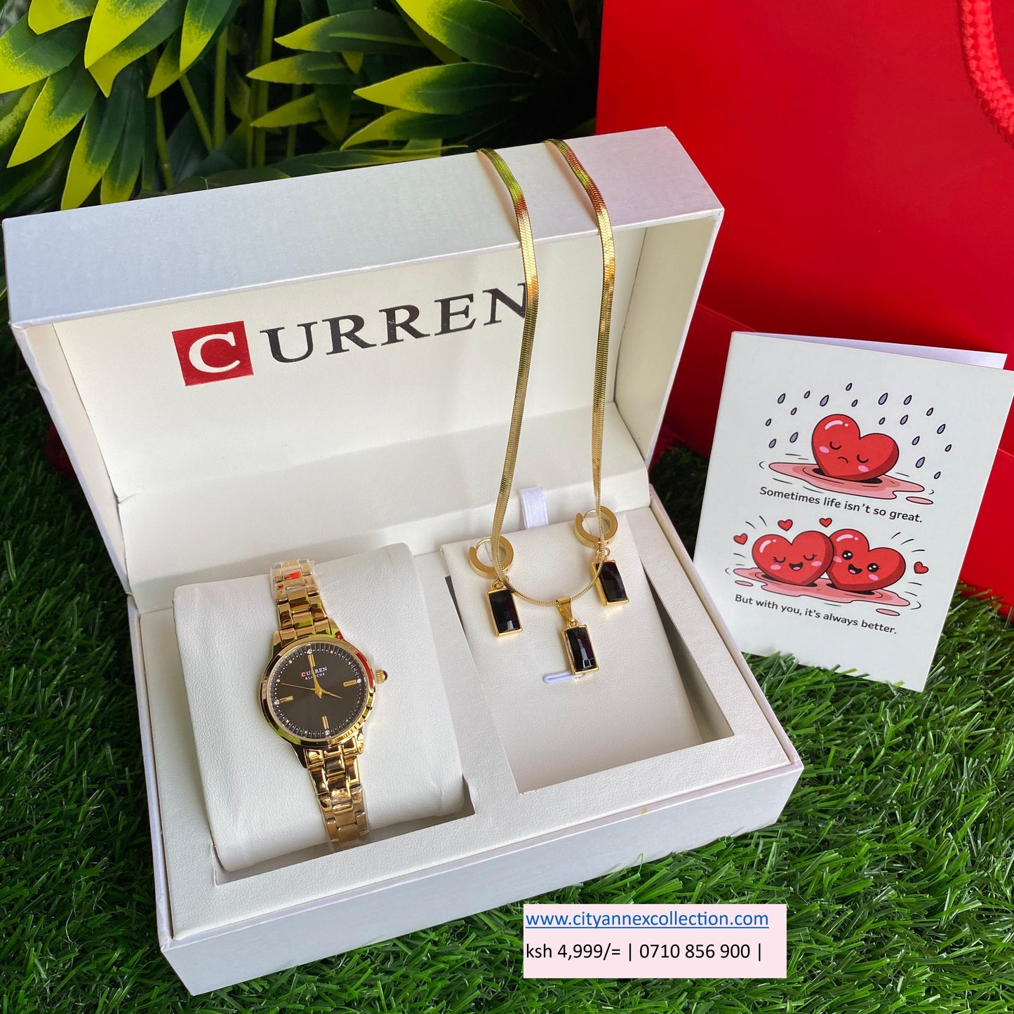 CURREN 3 in 1 VALENTINES GIFT SET