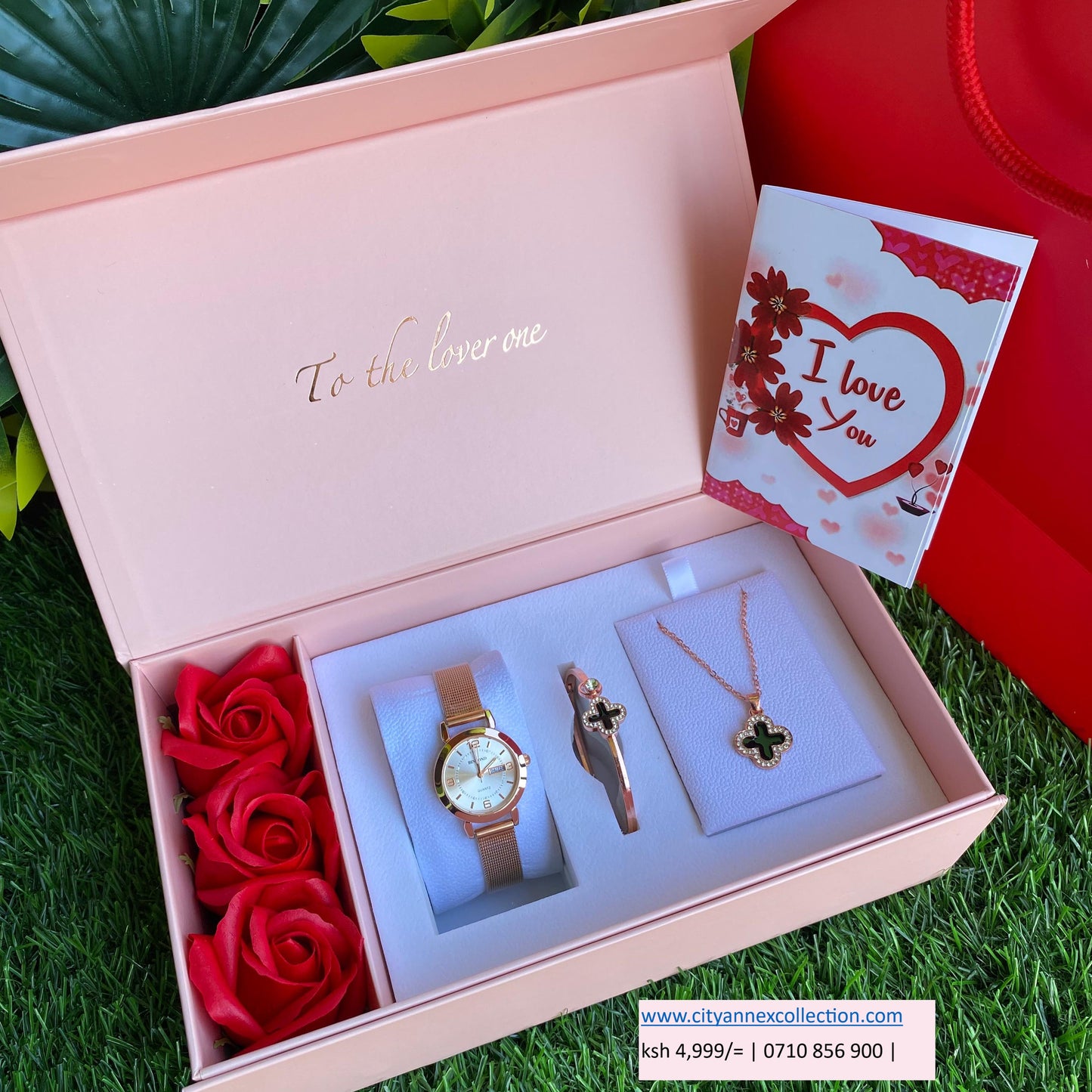 FANCY FLORAL VALENTINES LADIES GIFT SET