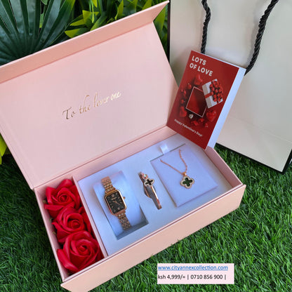 FANCY FLORAL VALENTINES LADIES GIFT SET