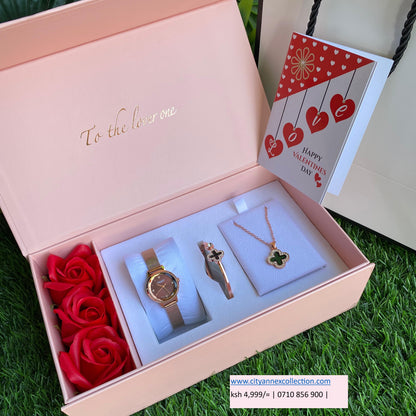 FANCY FLORAL VALENTINES LADIES GIFT SET