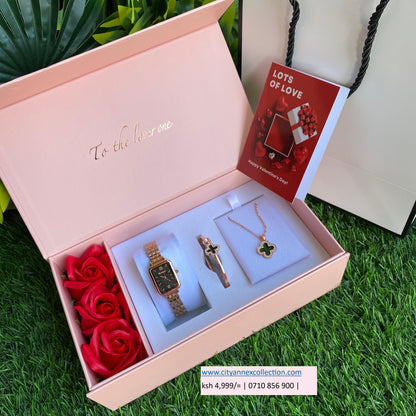 FANCY FLORAL VALENTINES LADIES GIFT SET