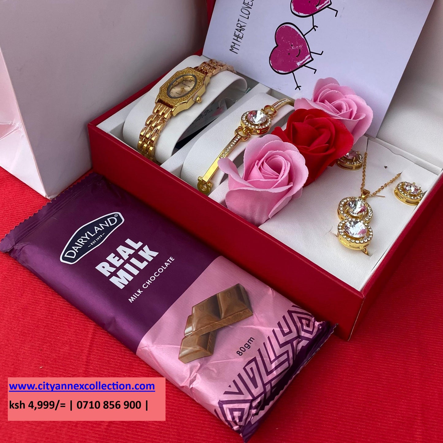 VALENTINES LADIES GIFT SET- Watch x Chocolate
