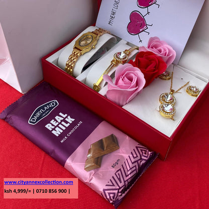 VALENTINES LADIES GIFT SET- Watch x Chocolate