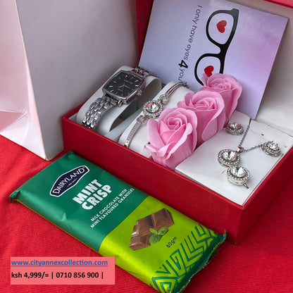VALENTINES LADIES GIFT SET- Watch x Chocolate