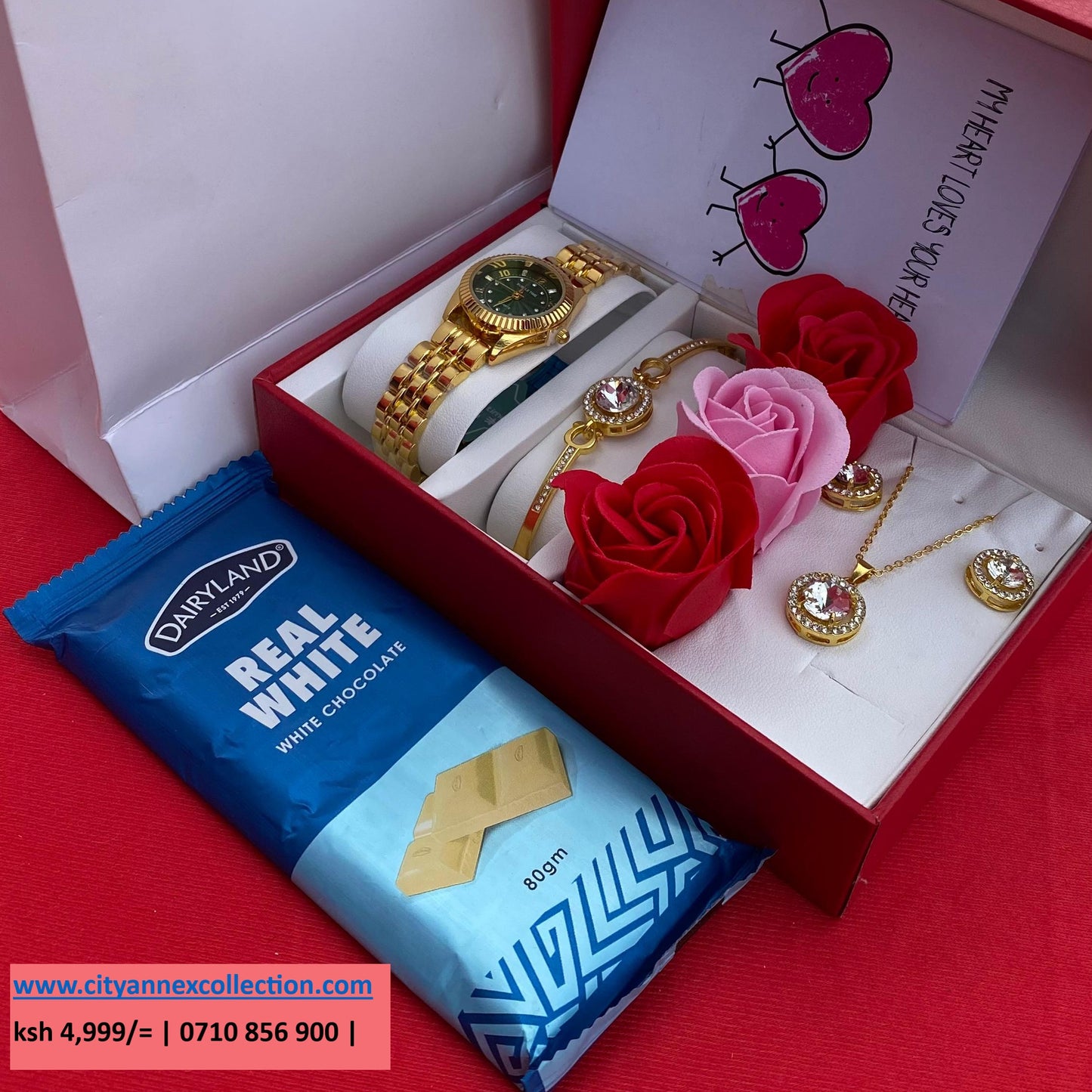 VALENTINES LADIES GIFT SET- Watch x Chocolate