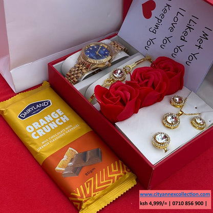 VALENTINES LADIES GIFT SET- Watch x Chocolate