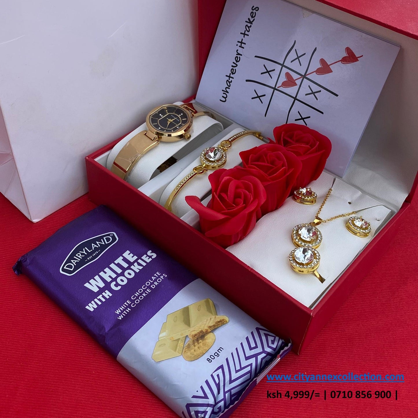 VALENTINES LADIES GIFT SET- Watch x Chocolate