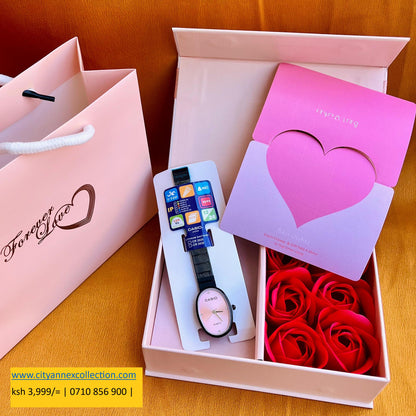 Ladys Valentine’s Casio gift set