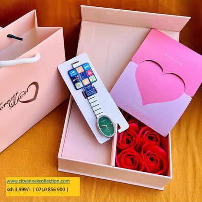 Ladys Valentine’s Casio gift set
