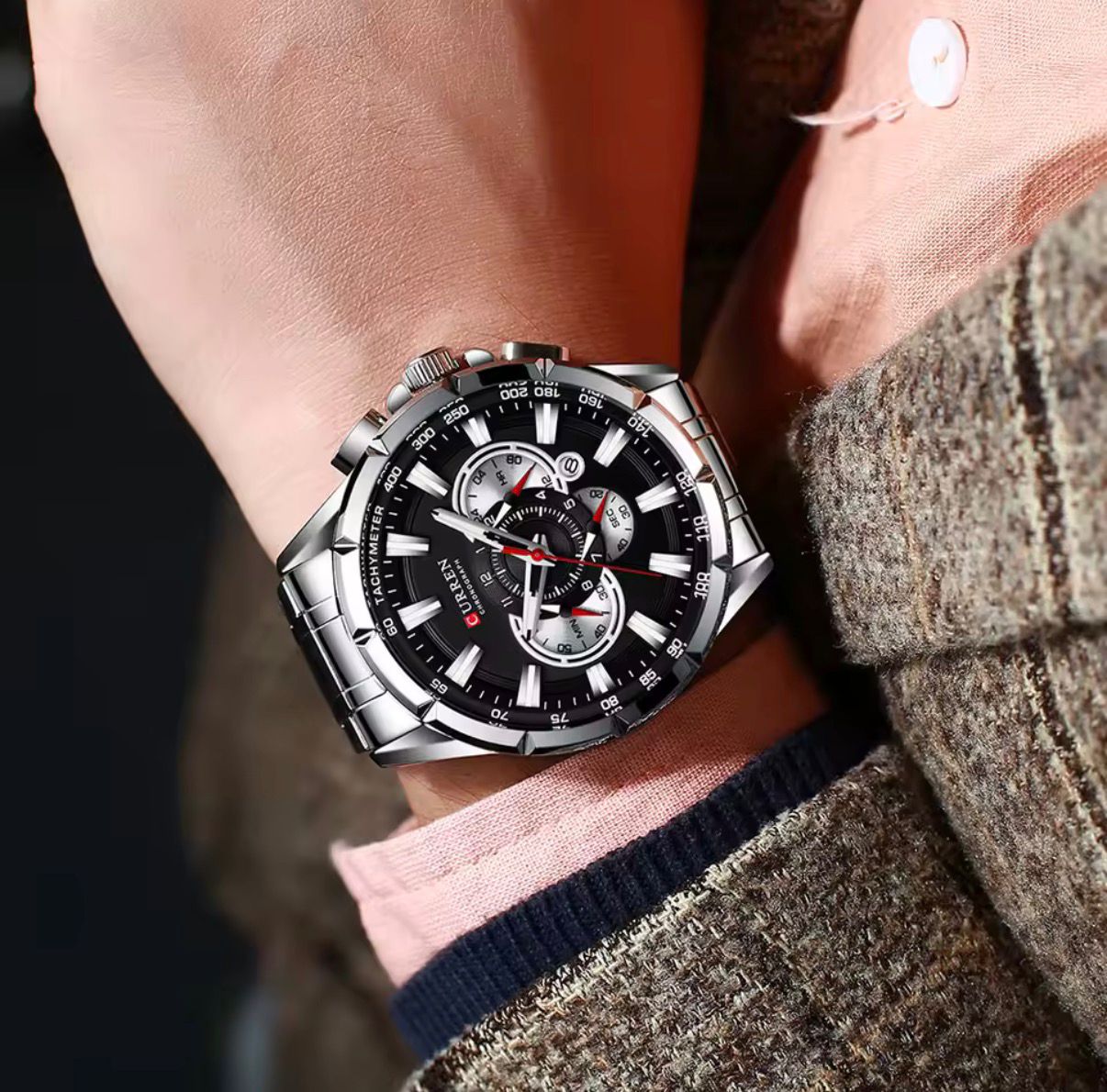 CURREN 8363 Quartz Movement Male Wrist Watch Luxury Men's Watches 30M Water Resistant Fashion Original Wristwatches for Men