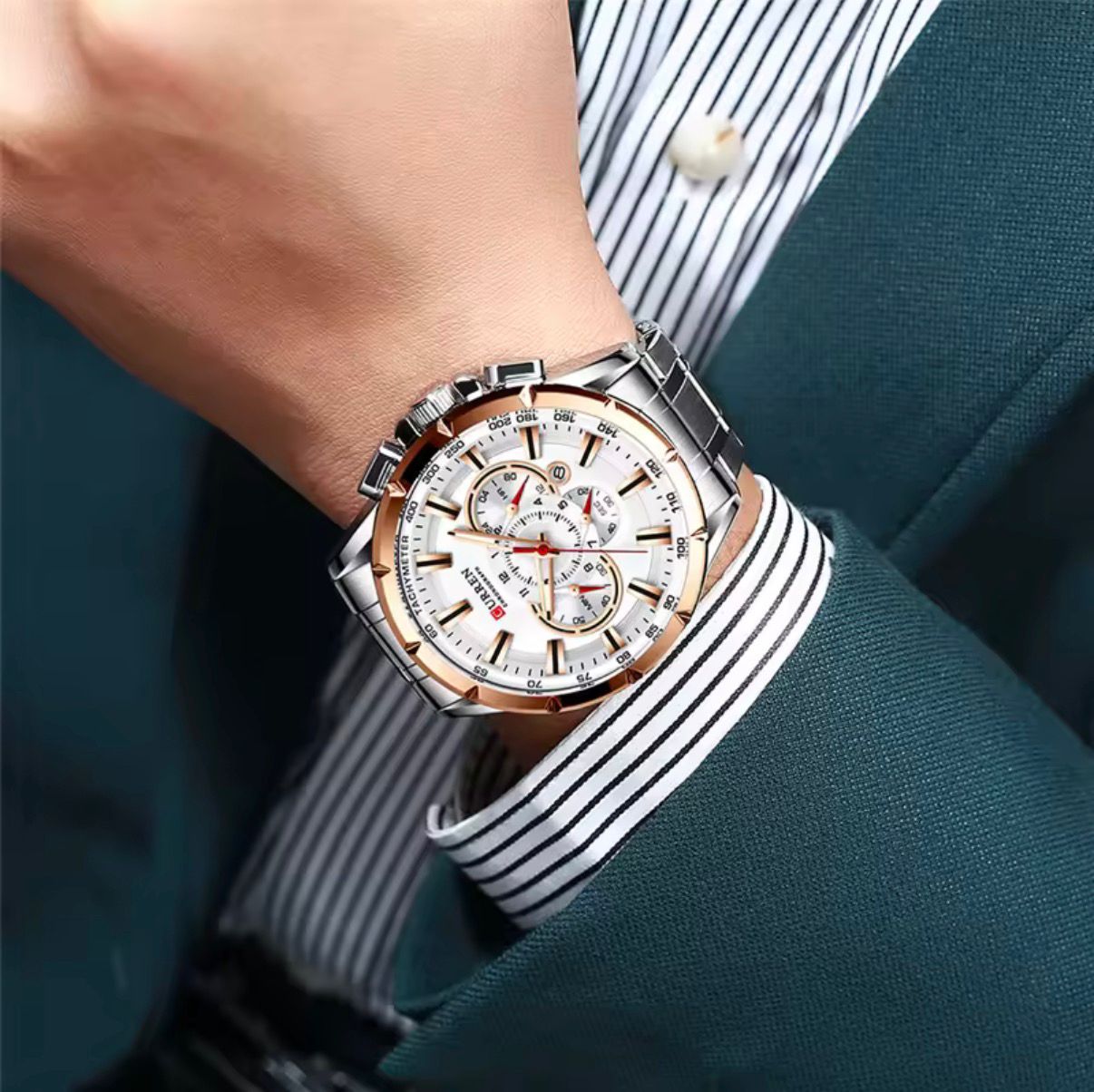 CURREN 8363 Quartz Movement Male Wrist Watch Luxury Men's Watches 30M Water Resistant Fashion Original Wristwatches for Men