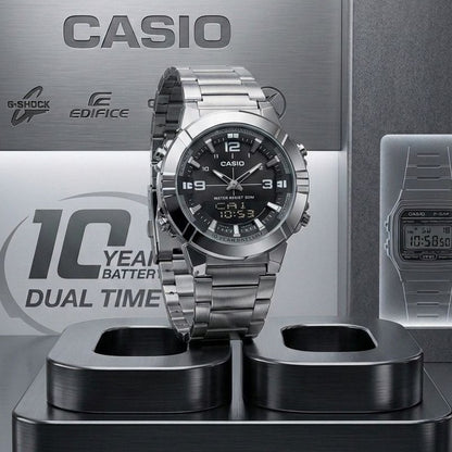 Casio AMW-880 Analog-Digital Watch For Men– Dual Time, 30M Water Resistant
