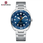 NAVIFORCE 9250 Luxury Men's Sport Watches Luxury Stainless Steel Strap 30M Waterproof Date Display Male Quartz Wristwatch