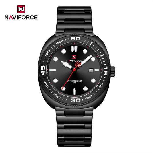 NAVIFORCE 9250 Luxury Men's Sport Watches Luxury Stainless Steel Strap 30M Waterproof Date Display Male Quartz Wristwatch
