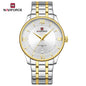 NAVIFORCE 9272 Men's Watch Classic Stainless Steel Strap 3ATM Waterproof Calendar Minimalist Dial Men's Watch