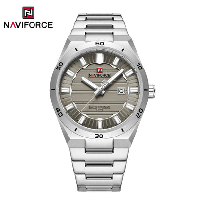 NAVIFORCE 9268 Man Watch Men's Top Brand Luxury Stainless Steel Business Quartz Watches Men Waterproof Luminous Date Wristwatch