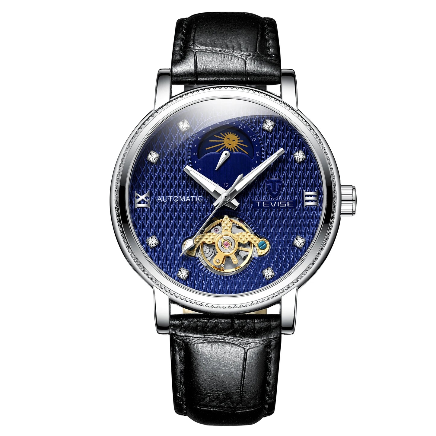 Automatic Tourbillon Mechanical Tevise T867A T612 T9831E Watches For Men