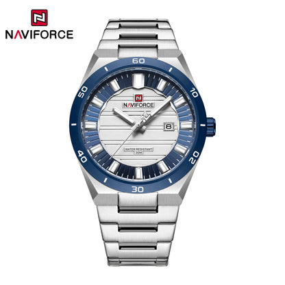NAVIFORCE 9268 Man Watch Men's Top Brand Luxury Stainless Steel Business Quartz Watches Men Waterproof Luminous Date Wristwatch