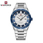 NAVIFORCE 9268 Man Watch Men's Top Brand Luxury Stainless Steel Business Quartz Watches Men Waterproof Luminous Date Wristwatch