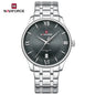 NAVIFORCE 9272 Men's Watch Classic Stainless Steel Strap 3ATM Waterproof Calendar Minimalist Dial Men's Watch