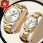 OLEVS 3621 Waterproof Stainless Steel Luxury Men Fashion Romantic Couple Watch Date Men and Women Watches Original Quartz Wristwatch